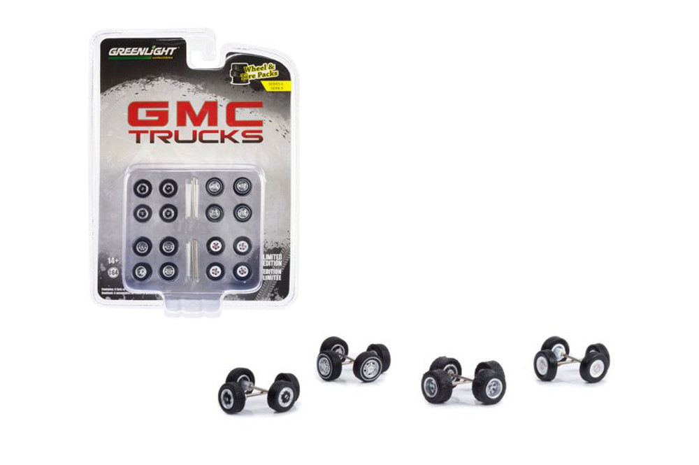 Auto Body Shop - GMC Trucks Rubber Tires Set - Greenlight 16110A - 1/64 scale Diecast Accessory