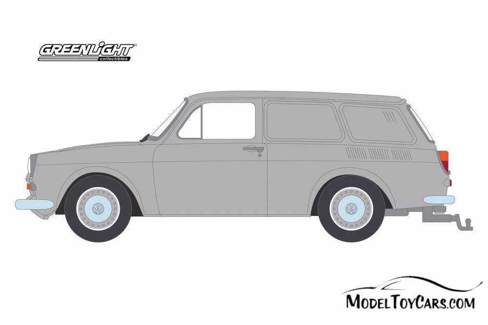 1965 Volkswagen Type-3 Squareback Panel, Light Gray - Greenlight