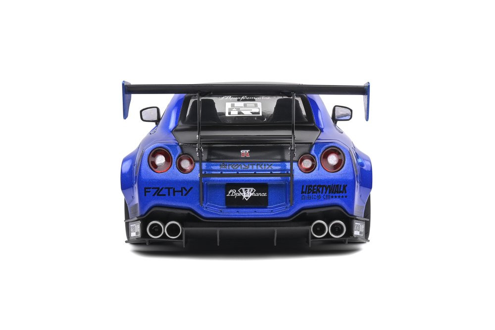 2020 Nissan GT-R with Liberty Walk Body Kit 2.0, Blue - Solido