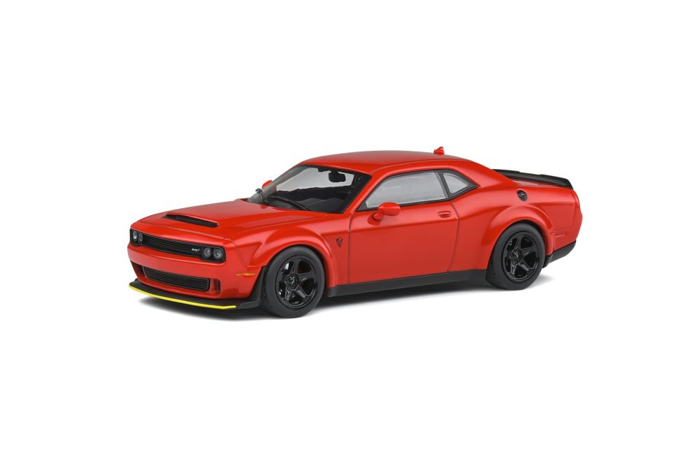 2018 Dodge Challenger SRT Demon V8 6.2L, Red - Solido S4310301 - 1/43 Scale Diecast Model Toy Car