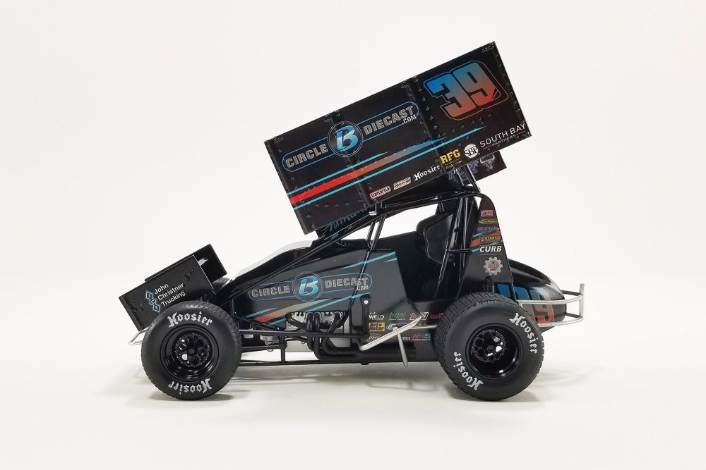 2022 Winged Sprint Car, #39 Christopher Bell - Acme A1822013 - 1/18 Scale Diecast Car