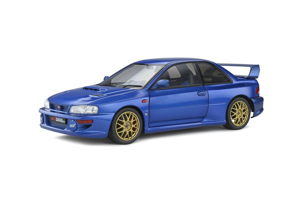 1998 Subaru Impreza 22b, Blue - Solido S1807401 - 1/18 Scale