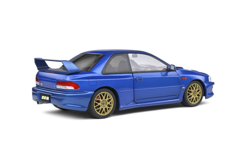 1998 Subaru Impreza 22b, Blue - Solido S1807401 - 1/18 Scale