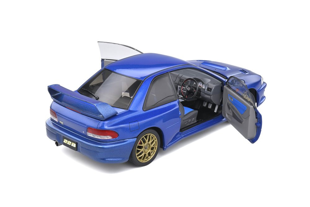 1998 Subaru Impreza 22b, Blue - Solido S1807401 - 1/18 Scale