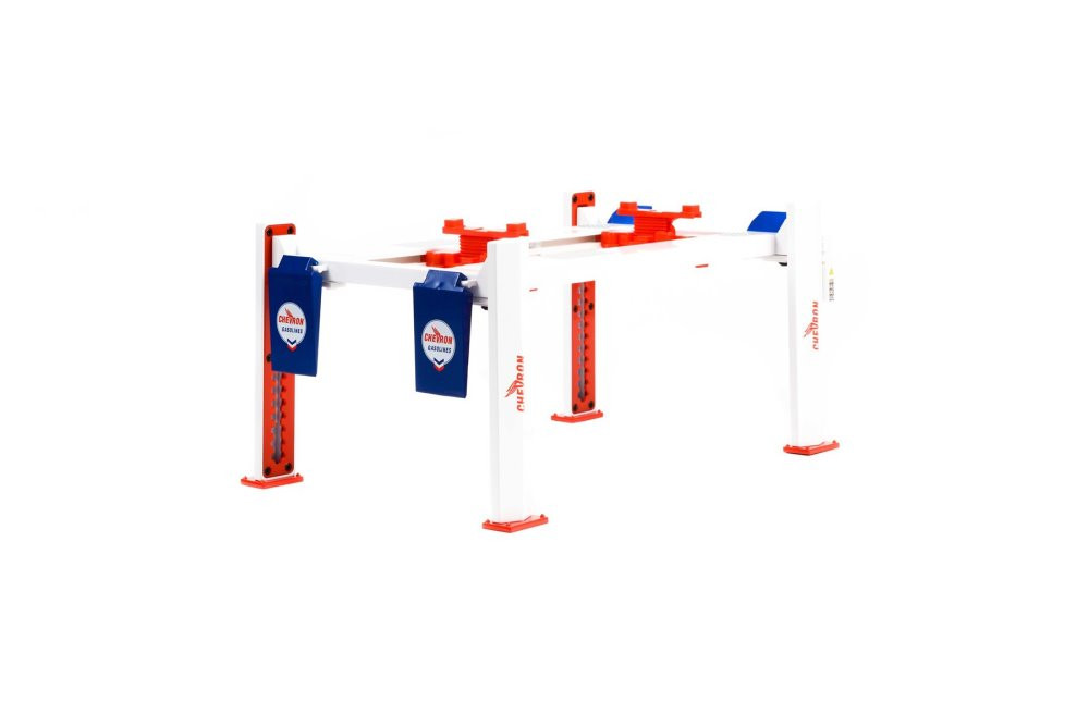 Adjustable Four-Post Lift - Chevron, White - Greenlight 13637 - 1