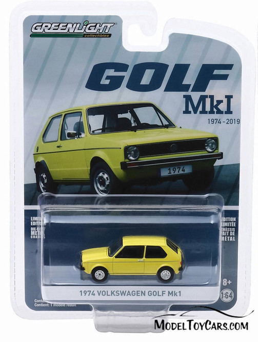 1974 Volkswagen Golf Mk1, Volkswagen Golf 45th Anniversary - Greenlight 28000C - 1/64 Diecast Car