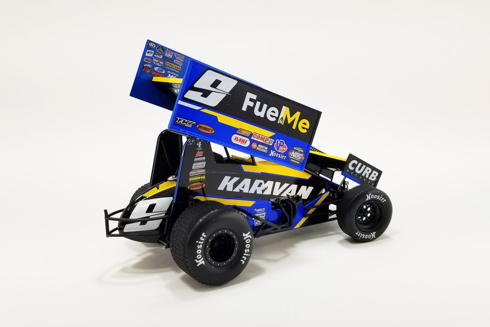 Voiture Miniatures Winged Sprint Car #9 Kasey Kahne 2022 - Échelle 1/64, Bleue, Neuve, Acme