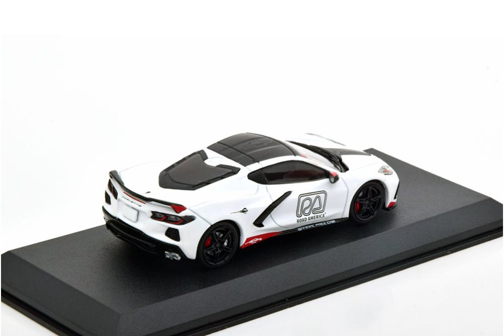 2020 Chevy Corvette C8 Stingray Coupe, White - Greenlight 86623 - 1/43 Scale Diecast Model Toy Car