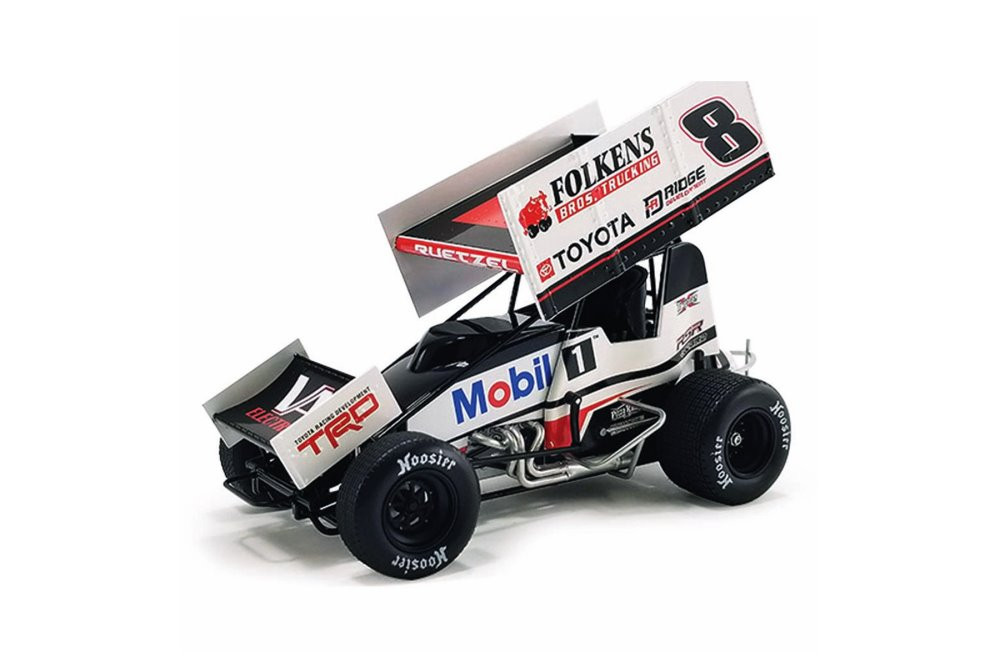 Winged Sprint Car, 8 Aaron Reutzel Acme A1822015 1/18 Scale