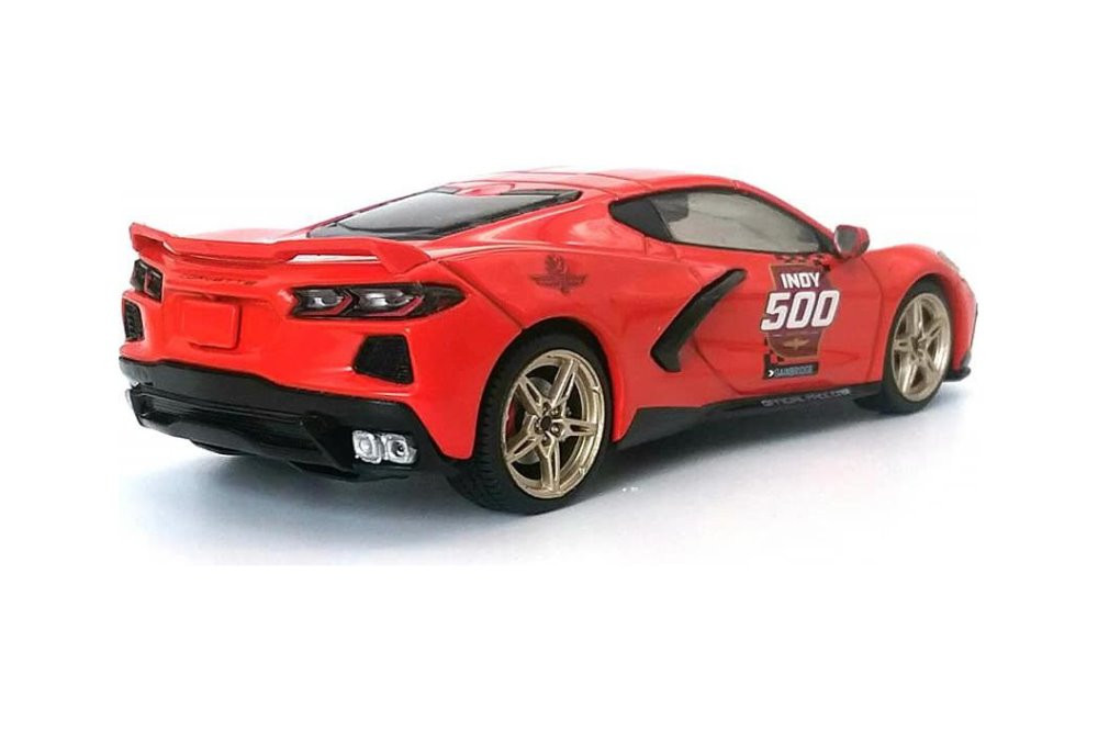 2020 Chevy Corvette C8 Stingray Coupe, Red - Greenlight 86622 - 1/43 Scale Diecast Model Toy Car