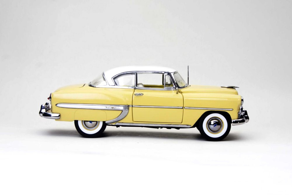 1953 Chevy Bel Air, Sun Gold Yellow - Sun Star 1608 - 1/18 Scale Diecast Model Toy Car