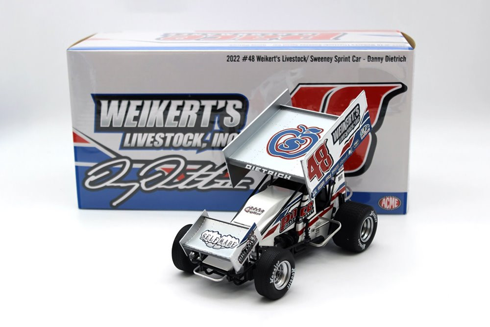 Winged Sprint Car, #48 Danny Dietrich - Acme A1822014 - 1/18 Scale Diecast Model Toy Car