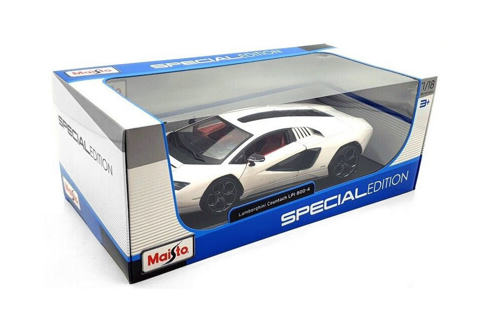 Lamborghini Countach LPI 800-4, White - Maisto 31459W - 1/18 scale ...