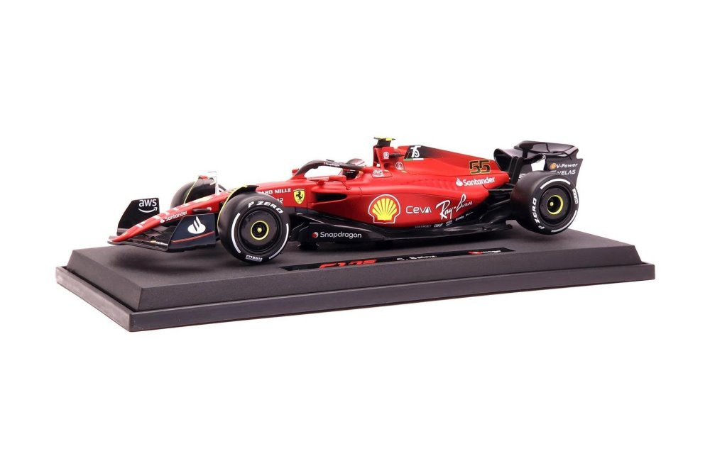 2022 Ferrari F1-75, #55 Carlos Sainz - Bburago 18-16811SAIN - 1/18