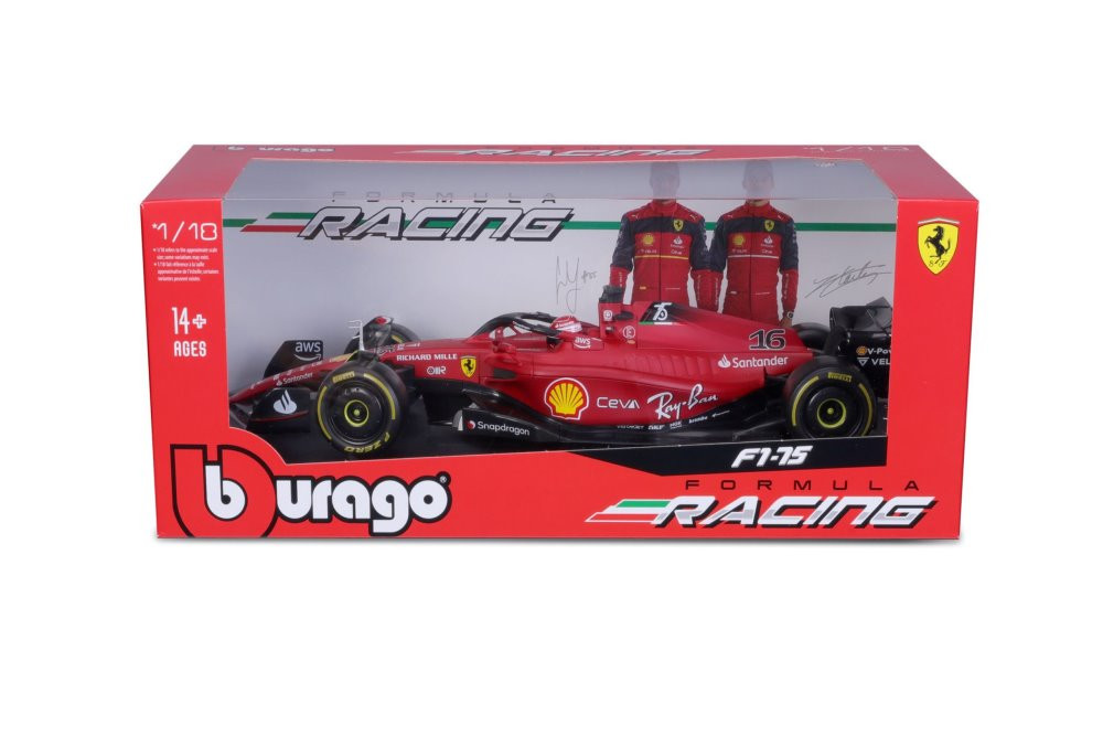 FERRARI - F1-75 SCUDERIA FERRARI N 55 SEASON 2022 CARLOS SAINZ - WHITE  WHEELS - EXCLUSIVE CARMODEL - 自動車