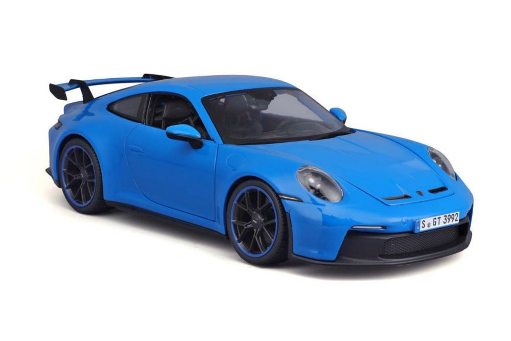 2022 Porsche 911 GT3, Blue - Maisto 31458BU - 1/18 scale Diecast Model Toy Car