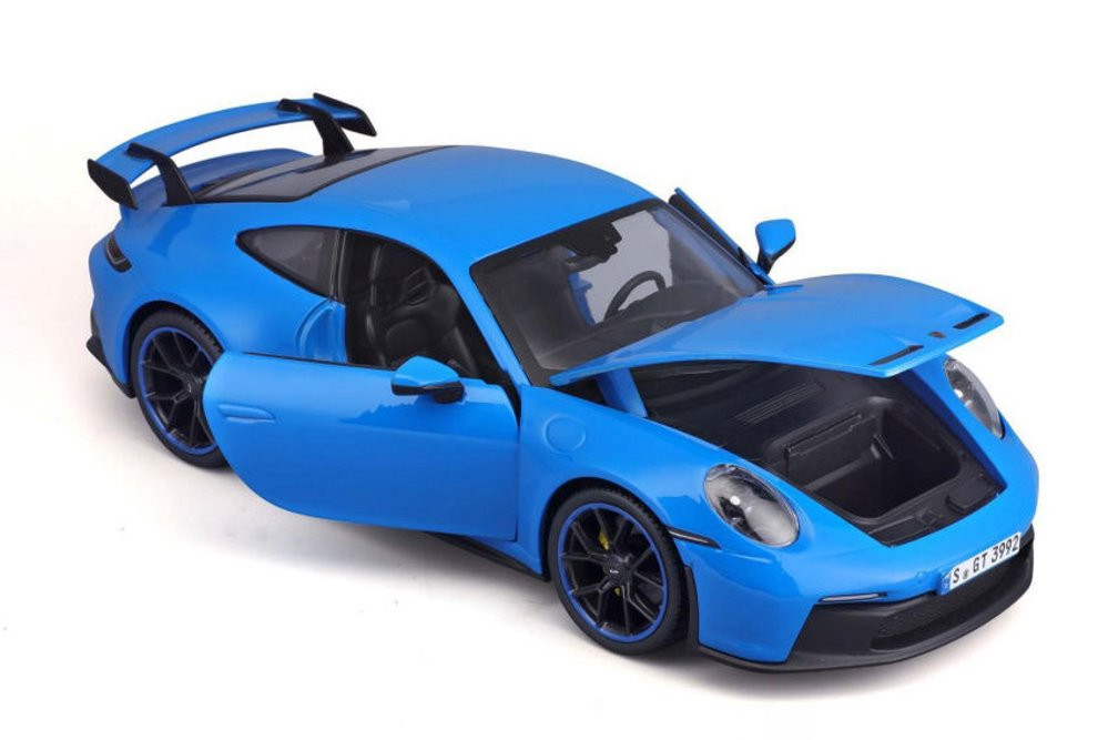 2022 Porsche 911 GT3, Blue - Maisto 31458BU - 1/18 scale Diecast Model Toy Car