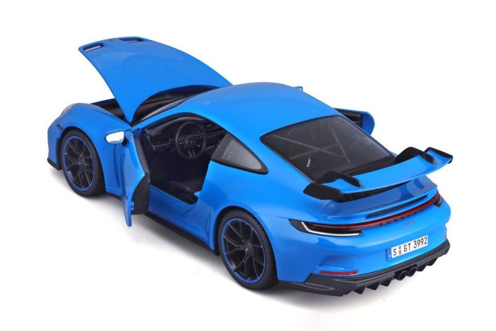 2022 Porsche 911 GT3, Blue - Maisto 31458BU - 1/18 scale Diecast Model Toy Car