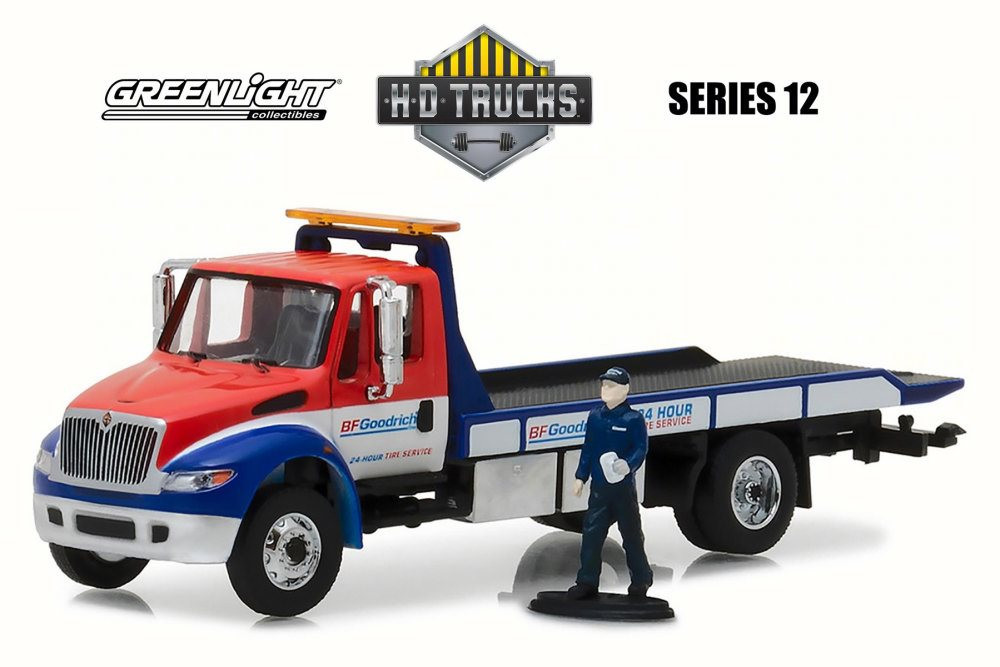 2013 International DuraStar Flatbed Tow, BFGoodrich -  33120B/48 - 1/64 Scale Diecast Model Toy Car