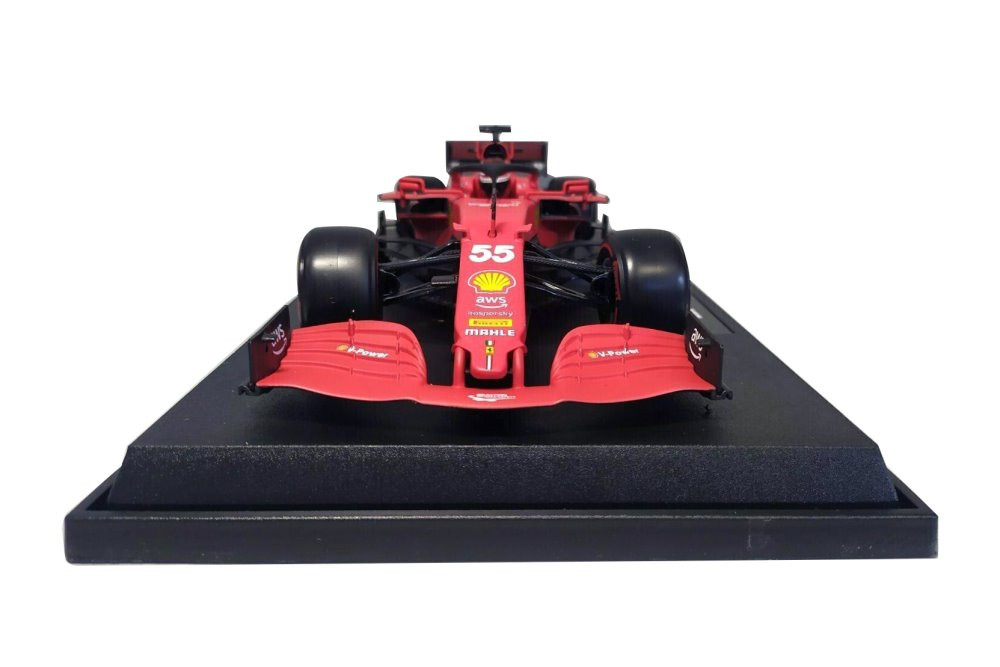 2021 Ferrari SF21, #55 Carlos Sainz - Bburago 18-16809SAIN - 1/18 scale Diecast Model Toy Car