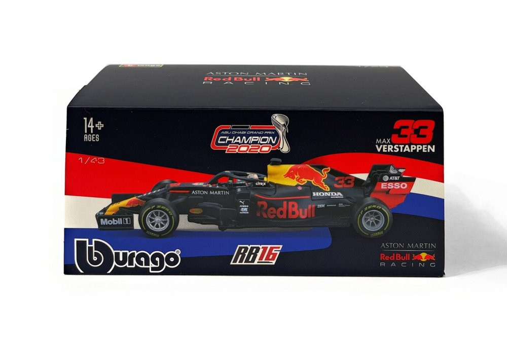 2020 Aston-Martin RB16 w/Driver, #33 Max Verstappen - Bburago 18