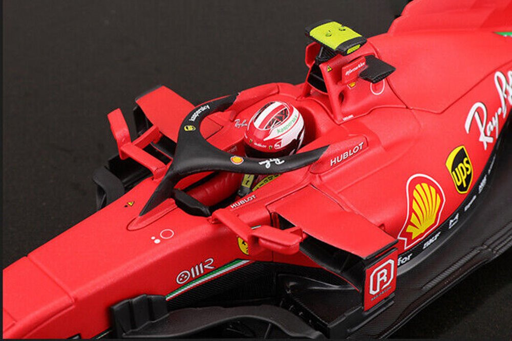 Bburago 1:43 Ferrari SF21 Leclerc F1 2021 – Voiture Miniature Ultra-Détaillée Officielle