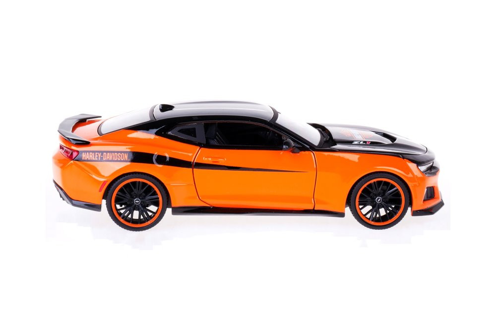 2017 Chevy Camaro ZL1, Black /Orange - Maisto 32271BK - 1/24 scale Diecast Model Toy Car