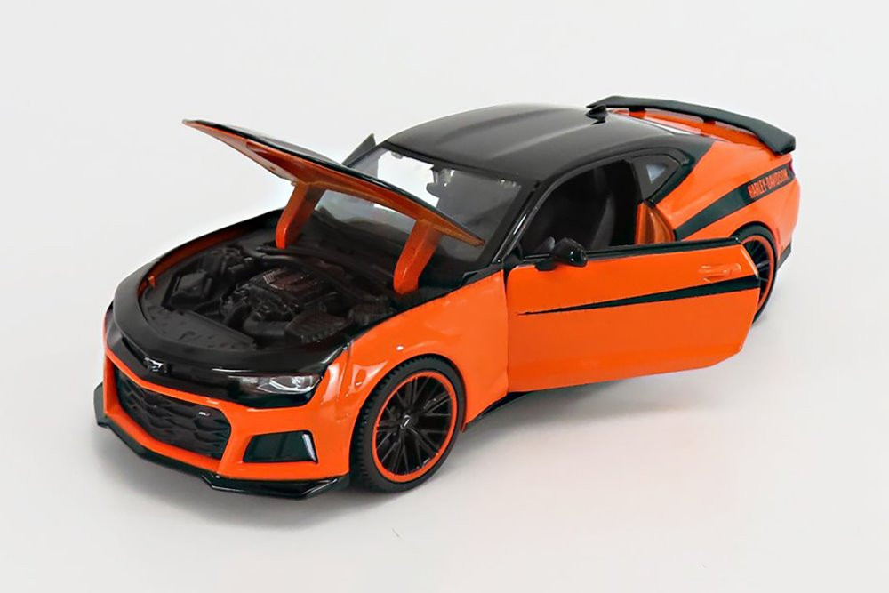 2017 Chevy Camaro ZL1, Black /Orange - Maisto 32271BK - 1/24 scale Diecast Model Toy Car