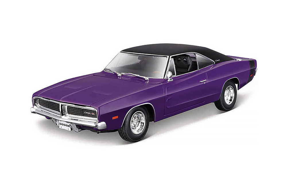 1969 Dodge Charger R/T, Purple - Maisto 31387PR - 1/18 scale