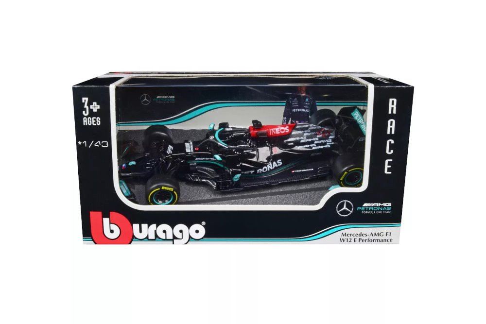 2021 Mercedes-Benz AMG F1 W12 E, #44 Lewis Hamilton - Bburago 18-38038HAMI - 1/43 scale Diecast Car