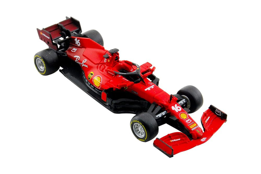 2021 Ferrari SF21, #16 Charles Leclerc - Bburago 18-36829LECL - 1/43 scale Diecast Model Toy Car