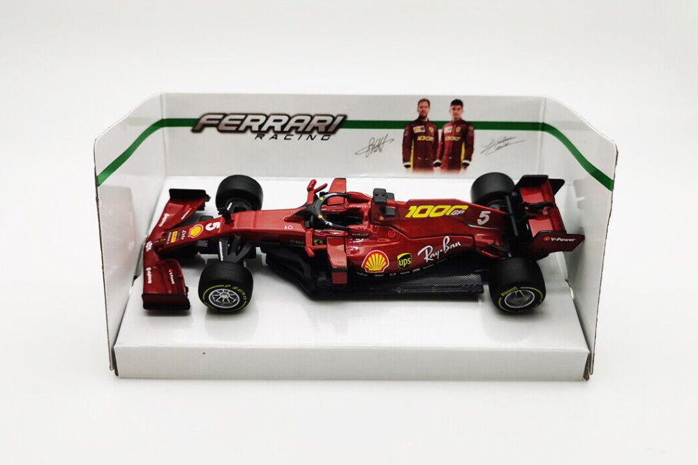 2020 Ferrari SF1000, #5 Sebastian Vettel - Bburago 18-36823VETT - 1/43 scale Diecast Model Toy Car