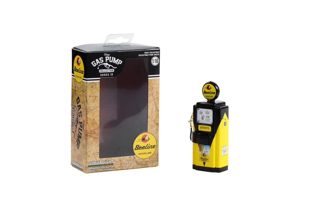 1948 Wayne 100-A Gas Pump, Beeline Gasoline - Greenlight 14120A/24 - 1/18 scale Diecast Accessory