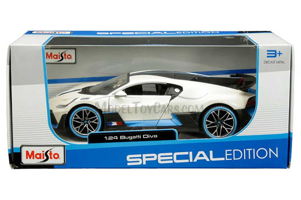 Bugatti Divo, White - Maisto 31526W - 1/24 scale Diecast Model Toy