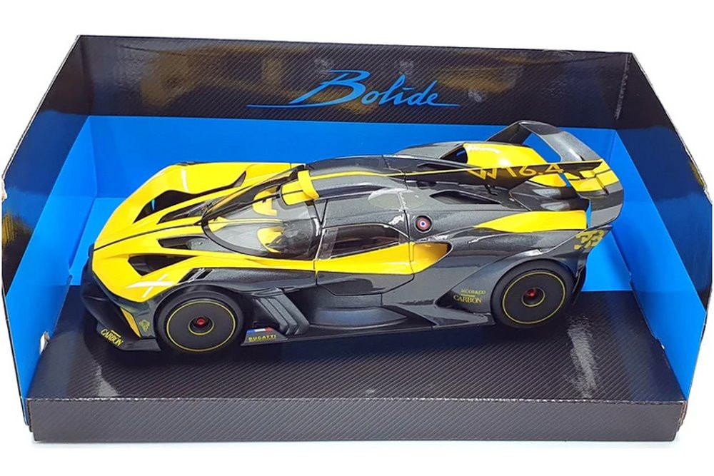 Bugatti Bolide, Yellow /Black - Bburago 11047YL - 1/18 scale