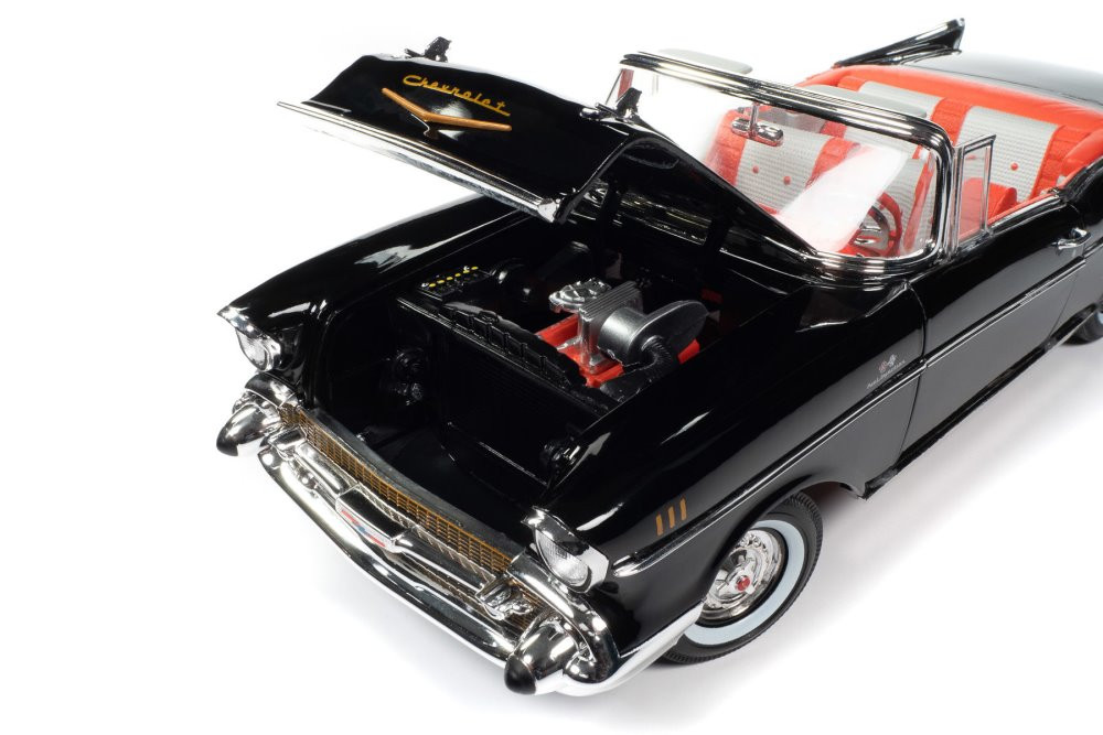 1957 Chevy Bel Air Convertible, James Bond - Auto World AWSS134 - 1/18 Scale Diecast Model Toy Car