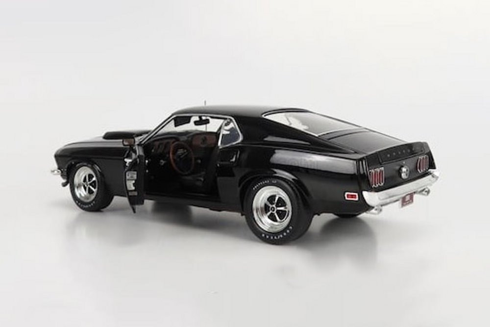 1969 Ford Mustang BOSS 429, Black - Acme A1801859 - 1/18 scale Diecast  Model Toy Car