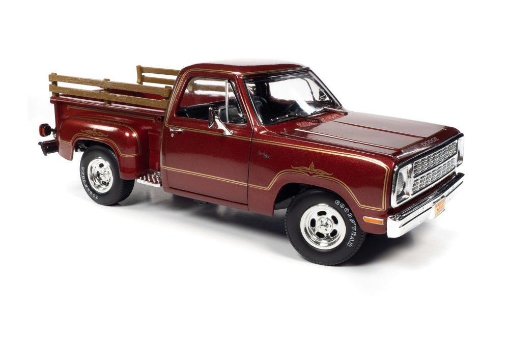 1979 Dodge Warlock II D100 Utiline Pickup Truck, Red - Auto World AW298 - 1/18 Scale Diecast Car