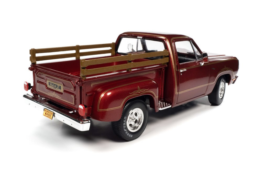 1979 Dodge Warlock II D100 Utiline Pickup Truck, Red - Auto World AW298 - 1/18 Scale Diecast Car