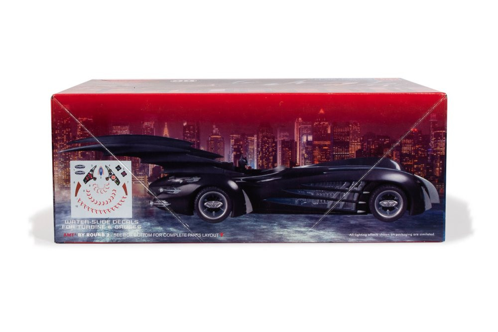 Batman & Robin Batmobile, Black - AMT AMT1295/12 - 1/25 Scale Plastic Model Car
