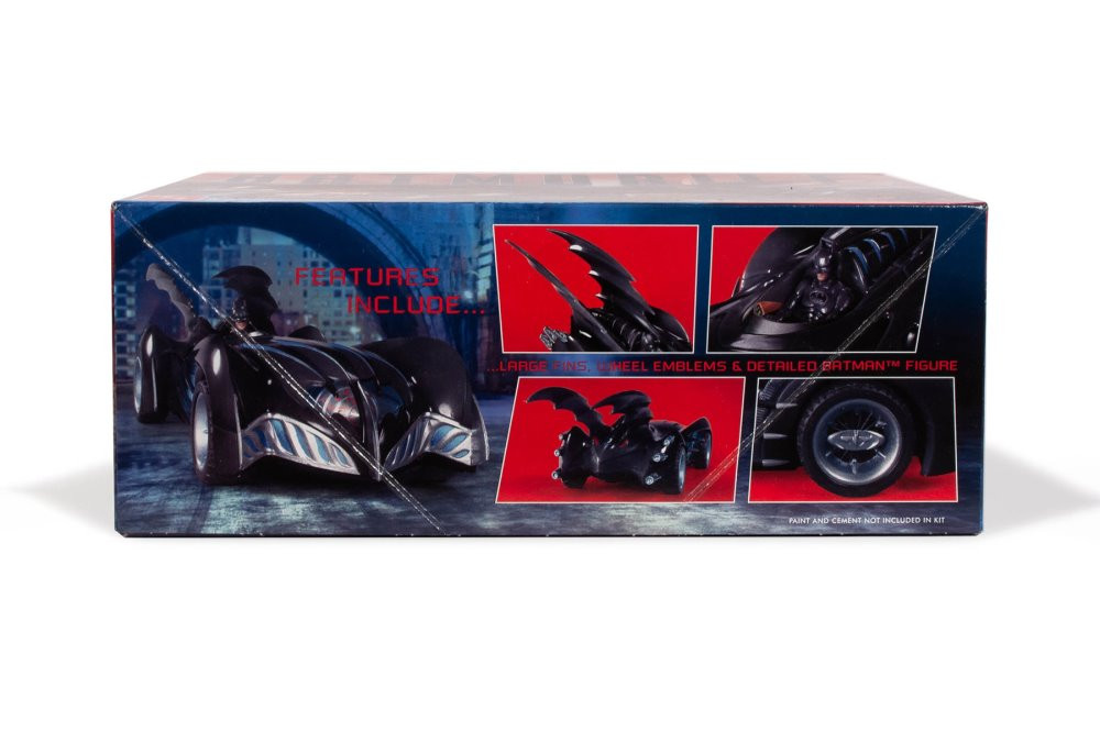 Batman & Robin Batmobile, Black - AMT AMT1295/12 - 1/25 Scale Plastic Model Car