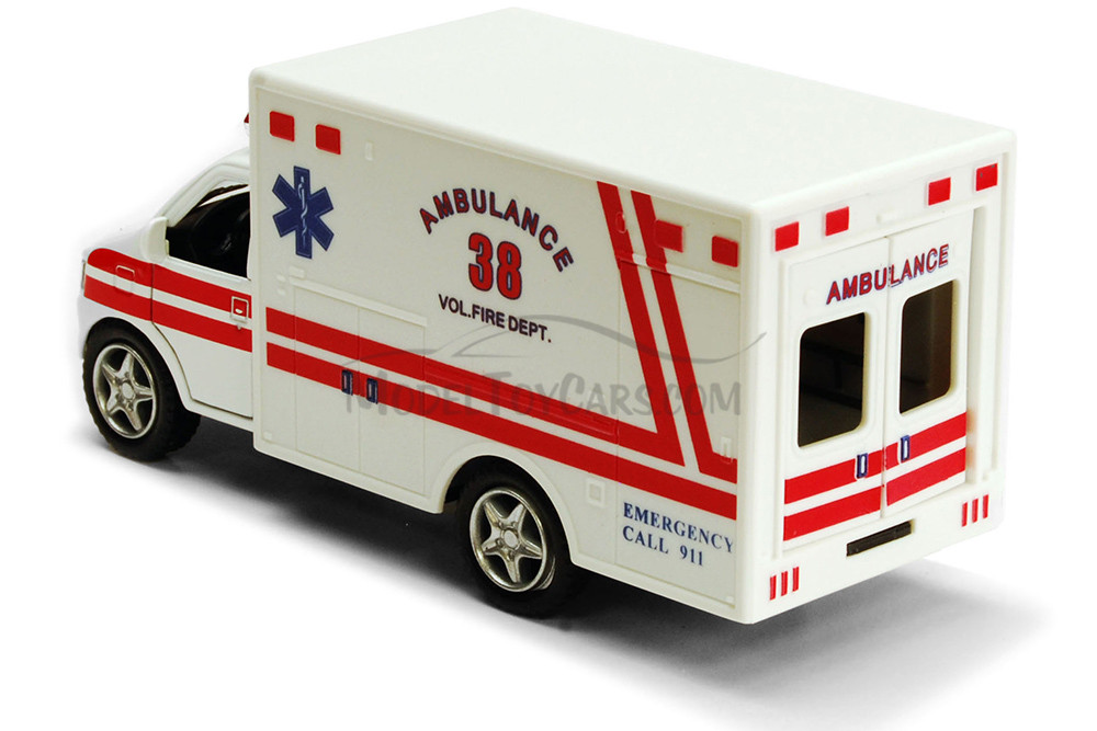 Rescue Team Ambulance, White - Showcasts 5259DW - 5 Inch Scale Diecast Model Replica (1 car, no box)