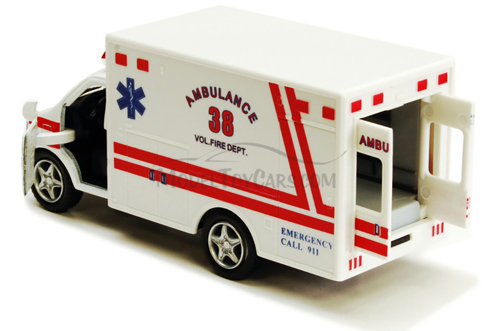 Rescue Team Ambulance, White - Showcasts 5259DW - 5 Inch Scale Diecast Model Replica (1 car, no box)