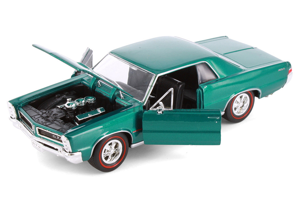 1965 Pontiac GTO, Green - Welly 22092 - 1/24 scale Diecast Model