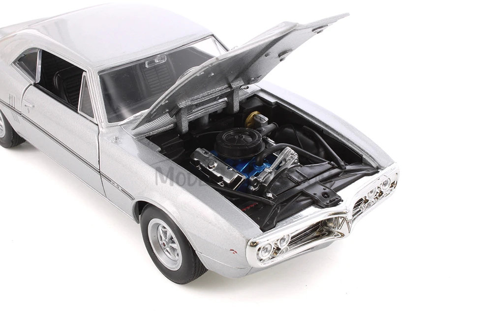 1967 Pontiac Firebird, Silver - Showcasts® 22502 - 1/24 scale Diecast Model  Car