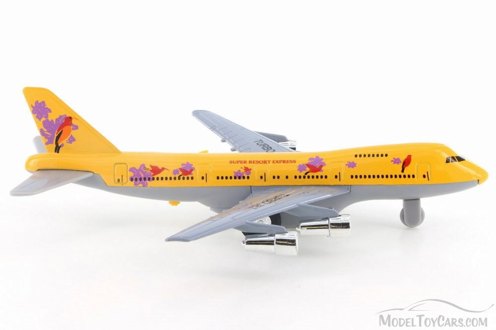 Super Resorts Turbo Jet, Yellow & Gray - Showcasts 981DF Diecast