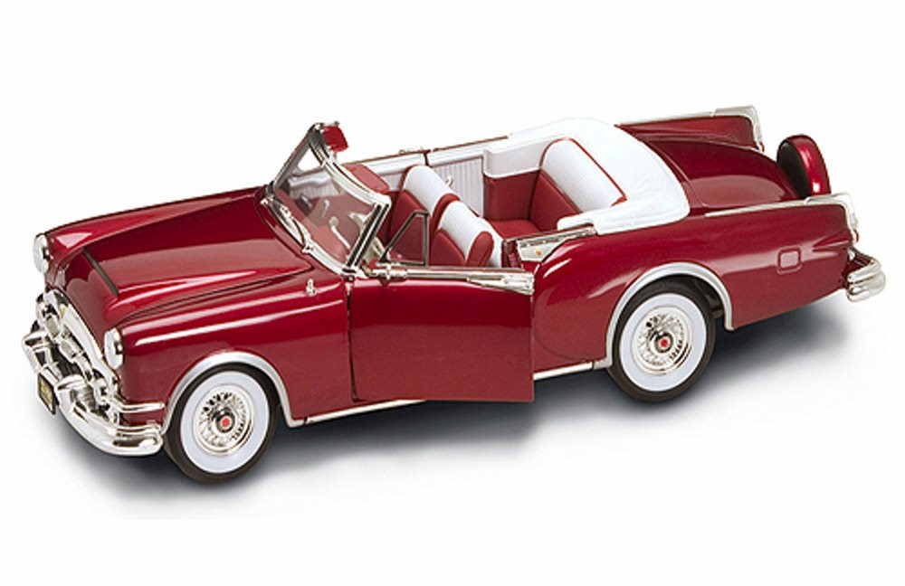 Diecast Car w/Gas Pump - 1953 Packard Caribbean Convertible, Red