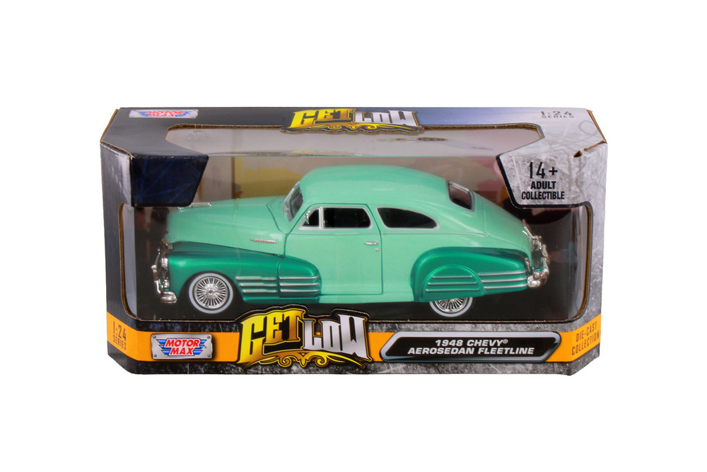1948 Chevy Aerosedan Fleetline Lowrider, Green - Motor Max