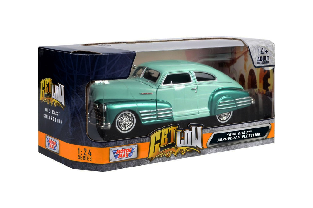 1948 Chevy Aerosedan Fleetline Lowrider, Green - Motor Max