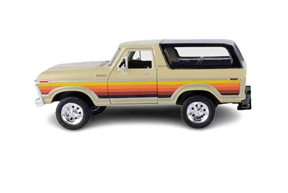1978 Ford Bronco, Beige/Tan - Motor Max 79373PTM - 1/24 Scale Diecast Model Toy Car